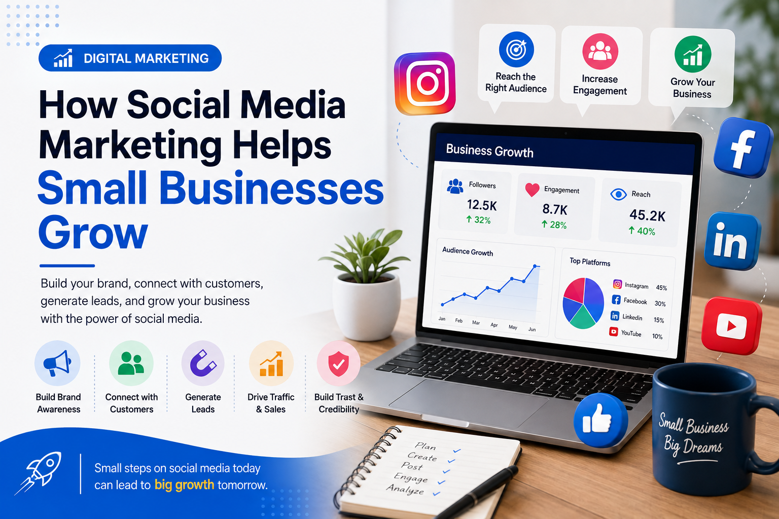 How Social Media Marketing Helps Small Businesses Grow